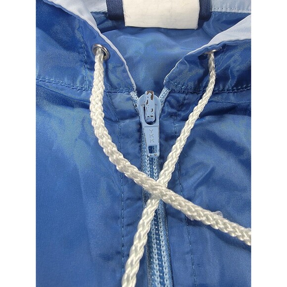 Vintage Nike Jacket Mens Medium Blue Hooded Half Zip Windbreaker Anorak 90s - Picture 5 of 16